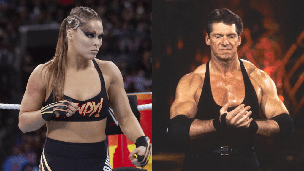 Ronda Rousey and Vince McMahon