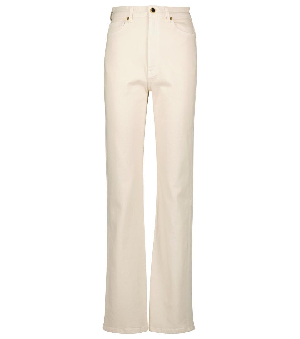 13) Danielle high-rise straight jeans