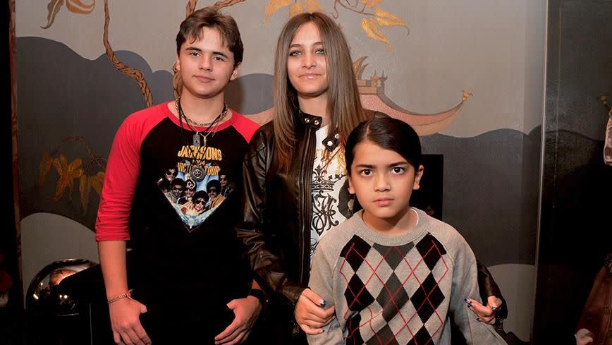 Paris, Prince and Blanket Jackson. Photo: Getty