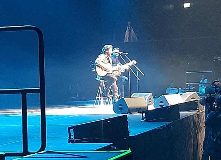 Diego Torres, en el escenario de "La vida es hoy", el evento organizado por Esteban Bullrich.