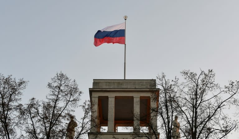 The Russian embassy in Berlin where a German army officer is said to have offered to spy for Russia (John MACDOUGALL)