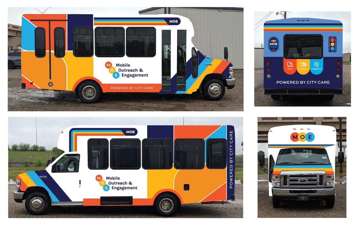 These vans are integral to City Care's new program Mobil Outreach & Engagement program which offers shuttle services for individuals experiencing homelessness in Oklahoma City. [Provided]