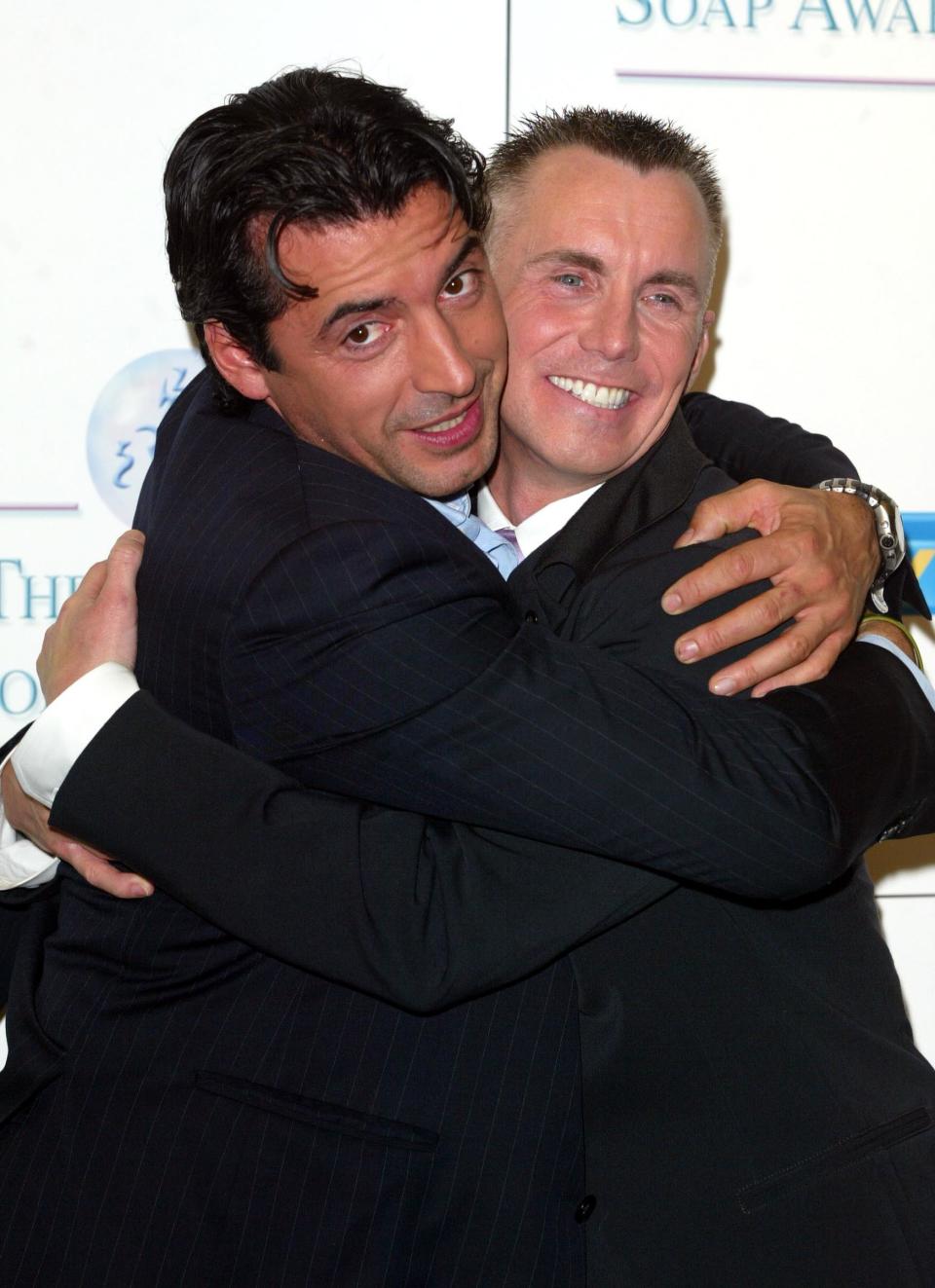 Chefs Gary Rhodes and  Jean Christophe Novelli  at the British Soap Awards 2005, BBC Television Centre, London.
Doug Peters/allactiondigital.com 