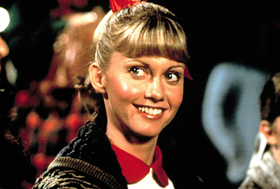 Closeup of Sandy in "Grease"