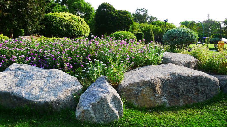 rock garden ideas boulders