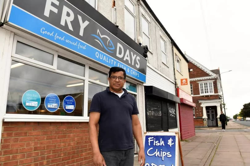 Vije at Fry Days fish and chip shop on Corporation Road, pictured, said he would like a bridge reopening date