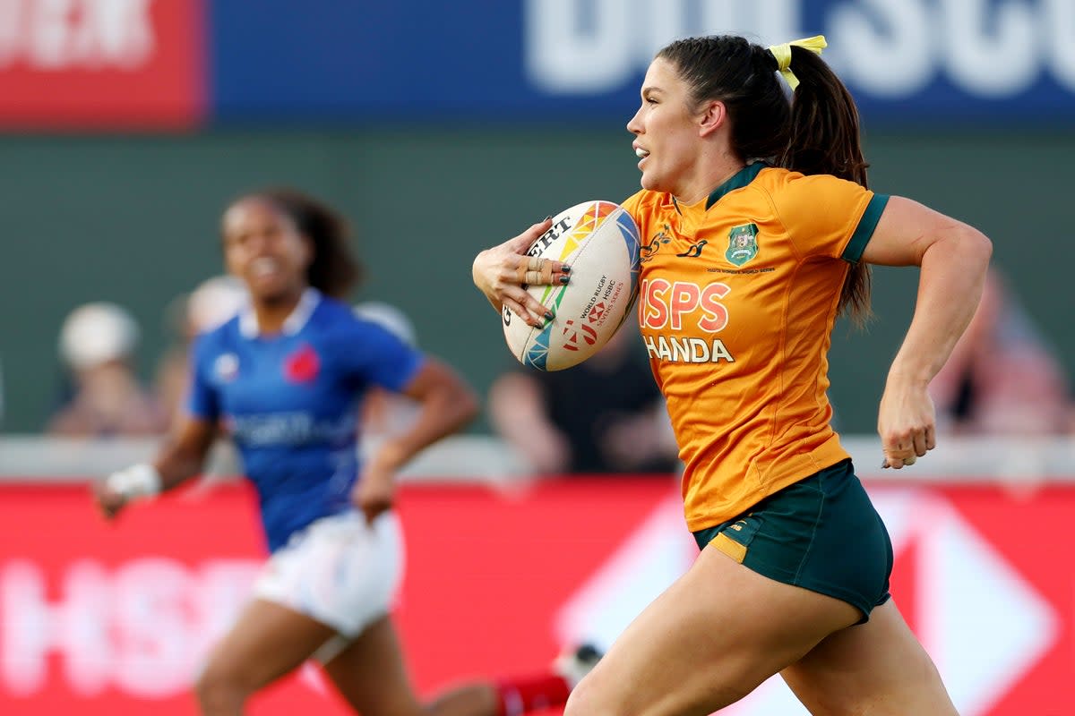 Australia’s Charlotte Caslick is one of the stars of the SVNS series (Getty Images)