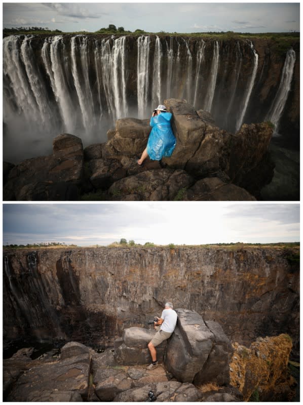 Cataratas Victoria pierden caudal y alientan el temor al cambio climático