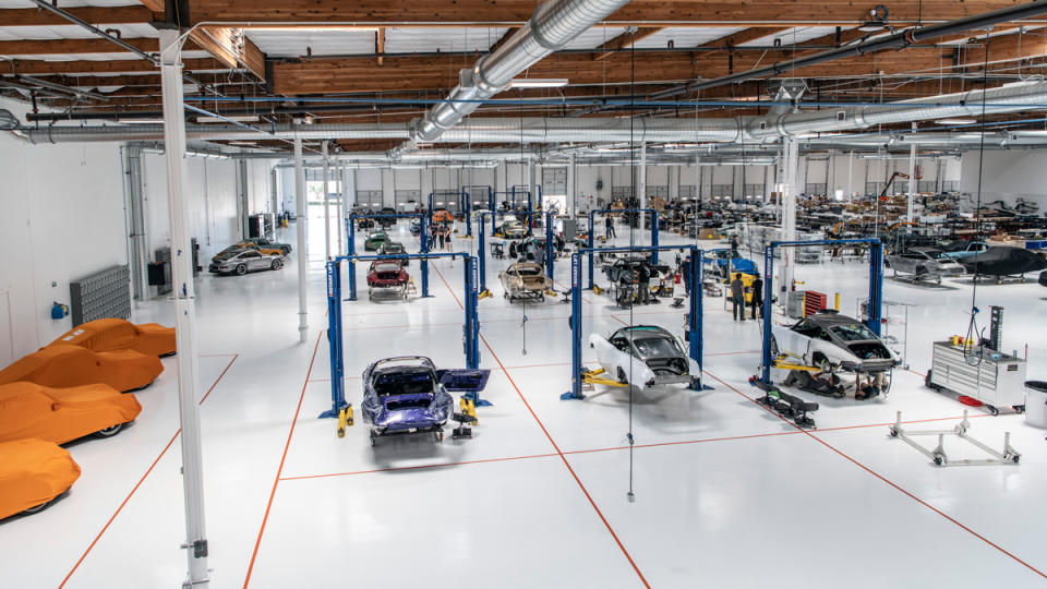 A portion of Singer Vehicle Design's 115,000-square-foot facility in Torrance, Calif.