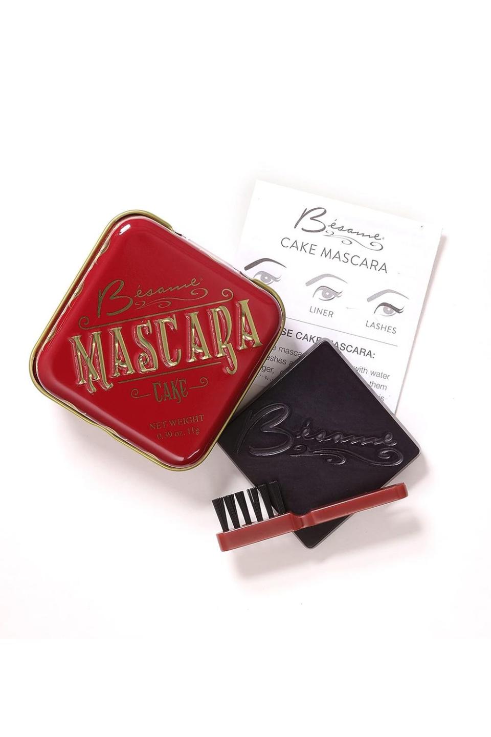 <p><a href="https://besamecosmetics.com/products/black-cake-mascara" rel="nofollow noopener" target="_blank" data-ylk="slk:Shop Now;elm:context_link;itc:0;sec:content-canvas" class="link ">Shop Now</a></p><p>Black Cake Mascara</p><p>besamecosmetics.com</p><p>$23.00</p>