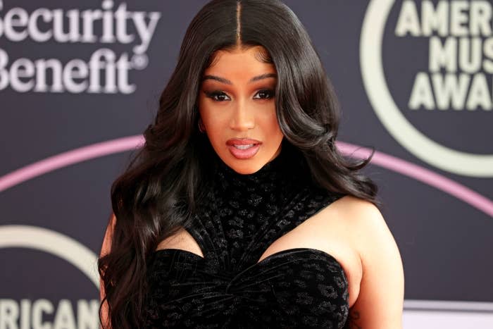 Closeup of Cardi B