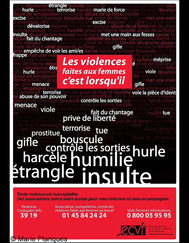 <p>Une affiche réalisée par le réseau des Elu-es contre les violences faites aux femmes (ECVF) et le Collectif féministe contre le viol (CFCV).</p><br>