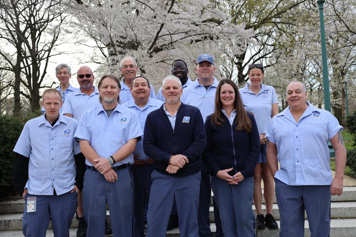 NALC Heroes of the Year 2023 included Port St. Lucie letter carrier Brittany Giles (first row, second from right) who earned an Honorable Mention for helping a child who was being bullied at school.