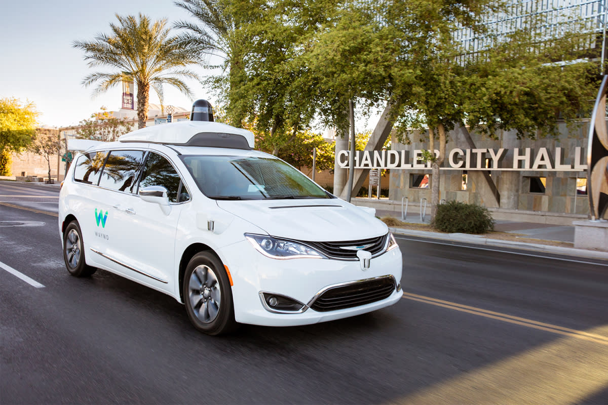 Waymo autonomous Chrysler Pacifica Hybrid minivan