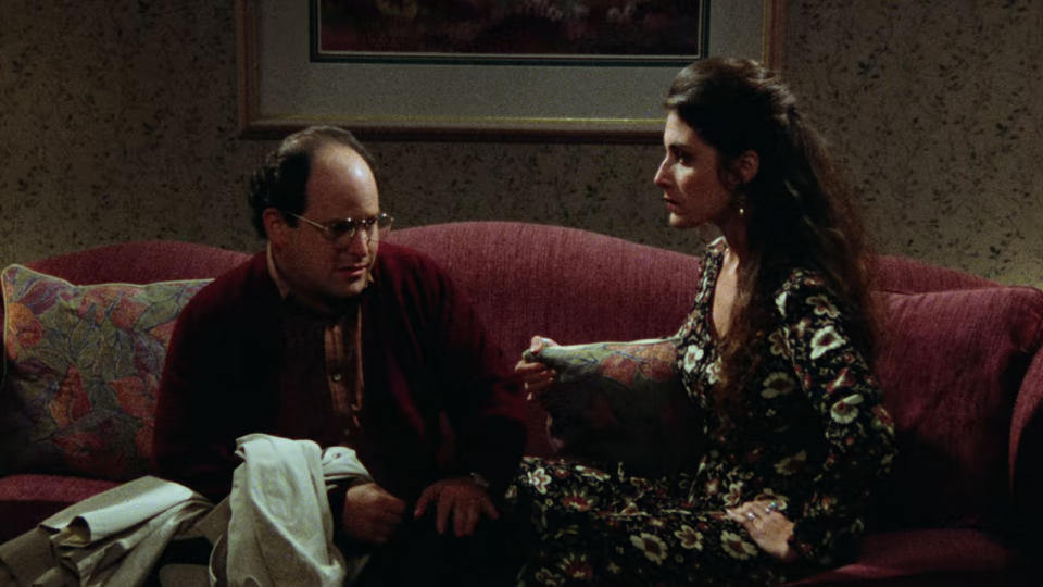 Lisa Edelstein and Jason Alexander on Seinfeld
