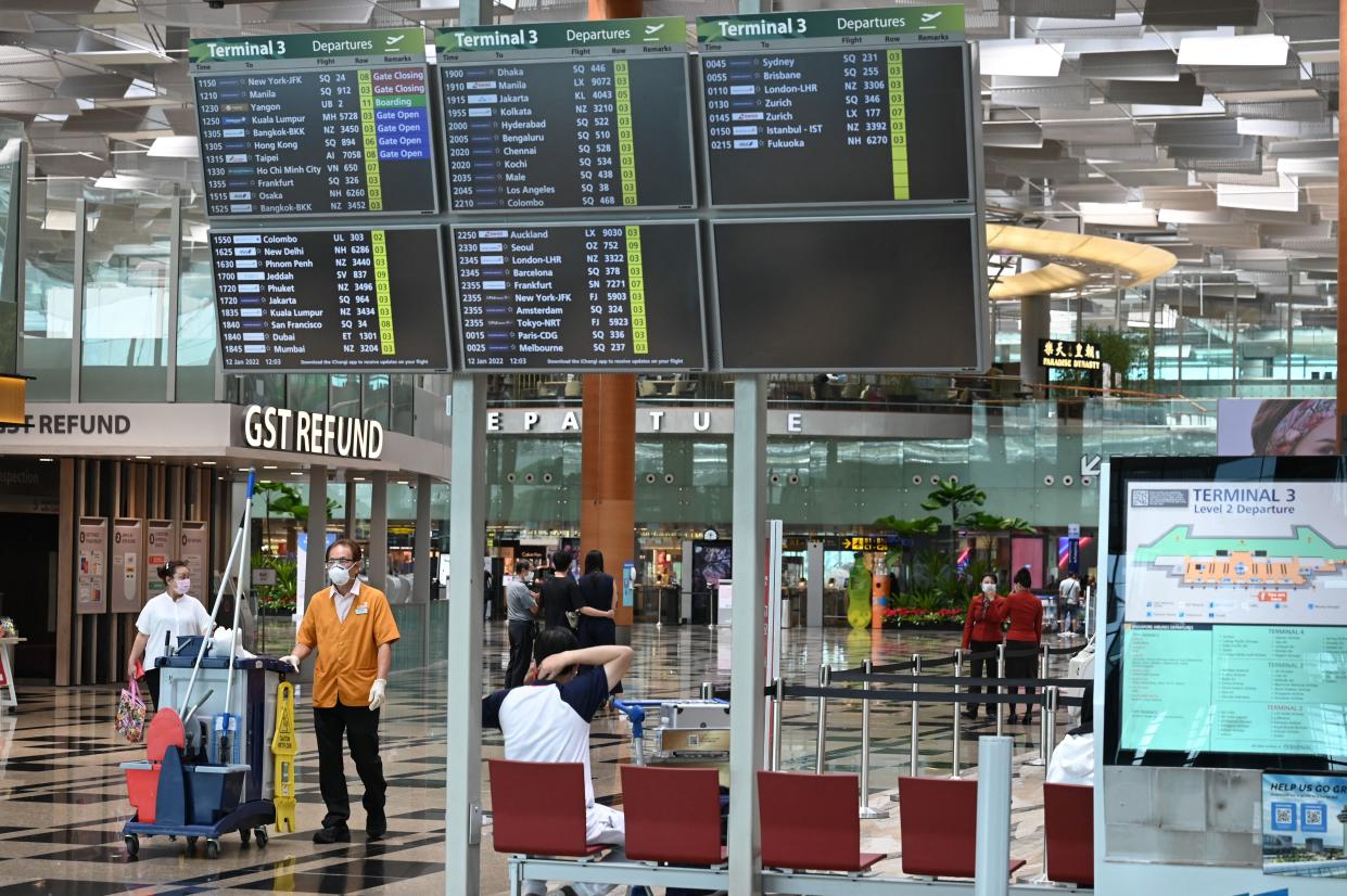 Singapore's Changi International Airport. Travellers to Singapore who have been fully-vaccinated will soon be allowed to enter the city-state quarantine-free. (PHOTO: Roslan Rahman/AFP via Getty Images)