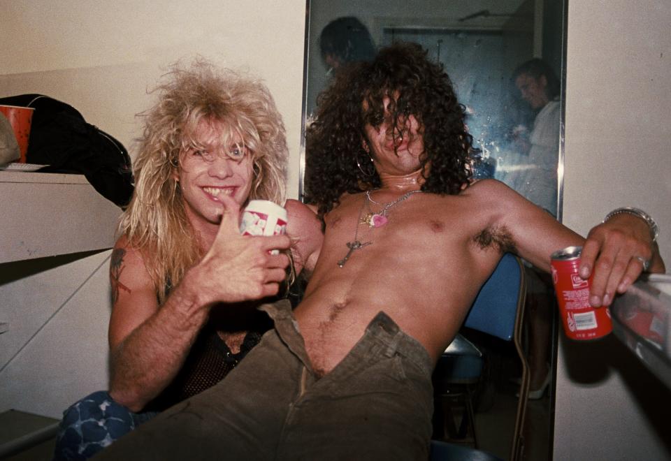 Steven Adler and Slash in 1986. (Photo: Marc S Canter/Michael Ochs Archives/Getty Images)