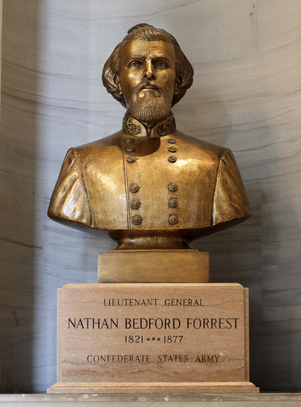 The bust has been a controversial addition to the Capitol since it was erected in 1978. (Photo: ASSOCIATED PRESS)