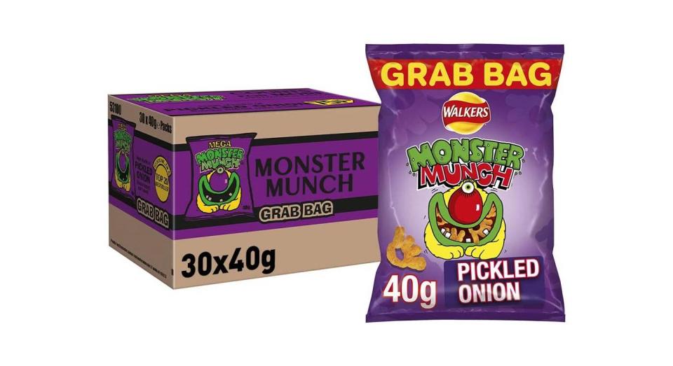 Pack of 30 Walkers Crisps Monster Munch