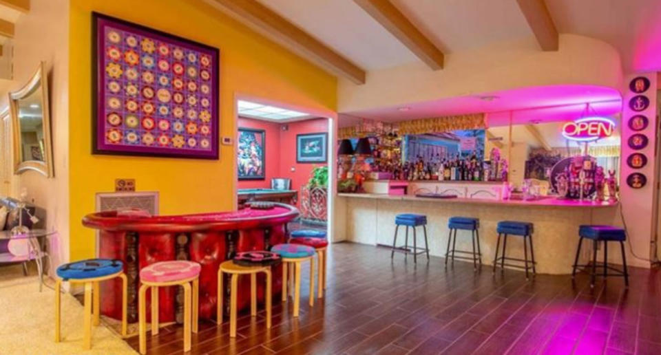 The bar inside the home. The structure was built in 1978. Source: Berkshire Hathaway HomeServices