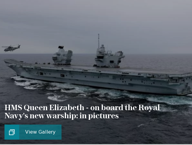 HMS Queen Elizabeth - on board the Royal Navy's new warship: in pictures