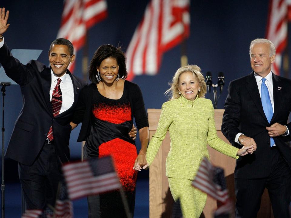 Barack Obama Joe Biden Michelle Obama Jill Biden