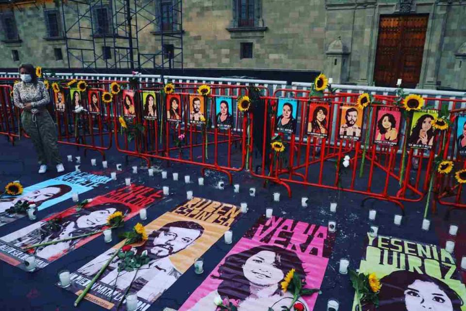 Jornada de acciones a 8 años de los asesinatos de Alejandra Negrete, Mile Martín, Nadia Vera, Rubén Espinosa y Yesenia Quiroz.