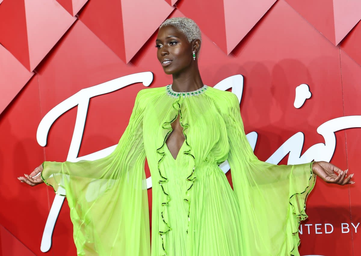 The ever-colourful Jodie Turner-Smith arrives at The Fashion Awards 2022 at London’s Royal Albert Hall on December 5, 2022  (Getty Images)