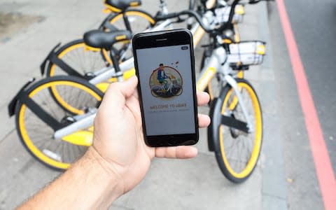 Ofo bikes - Credit: Bloomberg