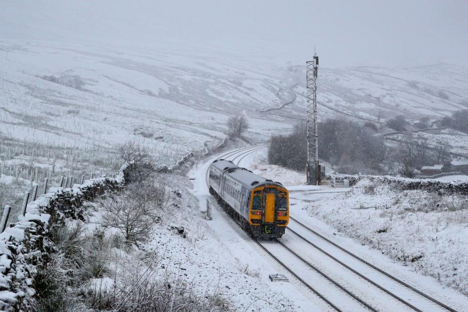 It comes after the Met Office officially declared a white Christmas for the UK, which it defines as one snowflake falling on 25 December (PA Archive)