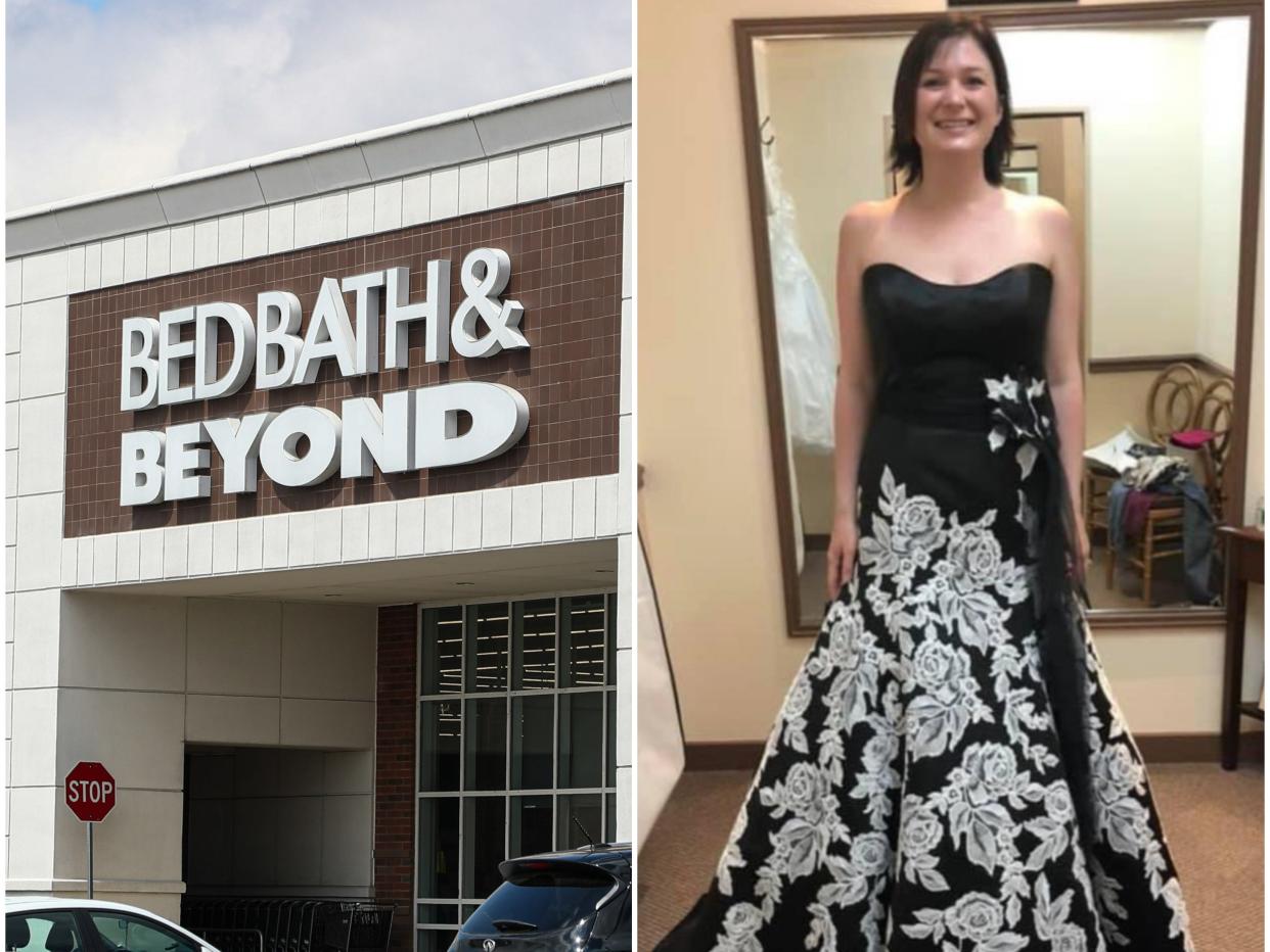 Cars are seen in the parking lot of the Bed Bath & Beyond store at the Paxton Towne Centre near Harrisburg. / Jesse Moltenbrey's 2018 wedding dress
