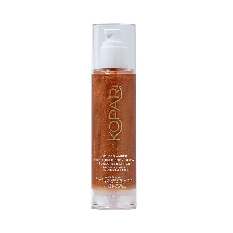 <p><a href="https://go.redirectingat.com?id=74968X1596630&url=https%3A%2F%2Fwww.ulta.com%2Fp%2Frose-gold-sun-shield-body-glow-gel-spf-45-pimprod2037855&sref=https%3A%2F%2Fwww.elle.com%2Fbeauty%2Fmakeup-skin-care%2Fg27081136%2Fbest-tanning-oils%2F" rel="nofollow noopener" target="_blank" data-ylk="slk:Shop Now;elm:context_link;itc:0;sec:content-canvas" class="link ">Shop Now</a></p><p>Kopari Beauty Rose Gold Sun Shield Body Glow Gel SPF 45</p><p>ulta.com</p><p>$42.00</p><span class="copyright">Kopari Beauty </span>