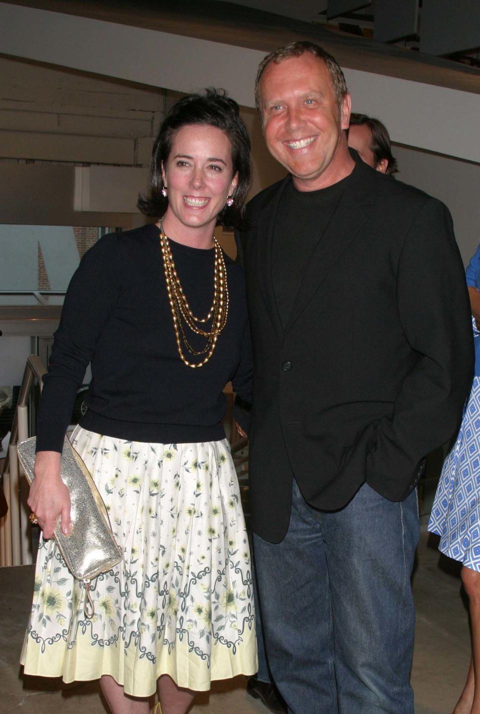 Kate Spade and Michael Kors at the CFDA-hosted preview of “Fashioning Fiction,” at MoMA Queens in New York City in 2004. (Photo: John Calabrese/Penske Media/Rex/Shutterstock)
