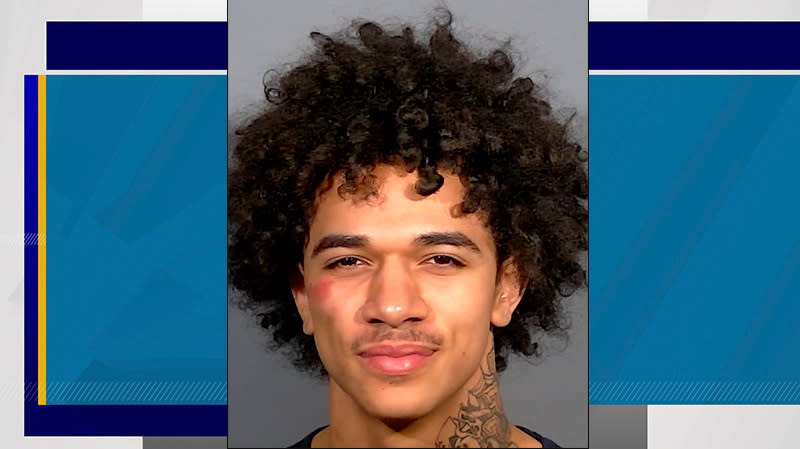 <em>DeAjai DeVon Guaydacan, 18, of Las Vegas was arrested in Utah on charges of murder and robbery in the death of a Las Vegas teen. (Credit: LVMPD)</em>