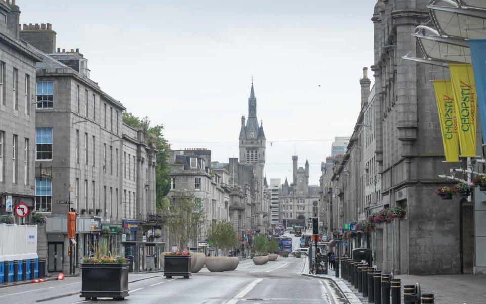 A local lockdown was imposed on Aberdeen in the summer - MICHAL WACHUCIK/AFP