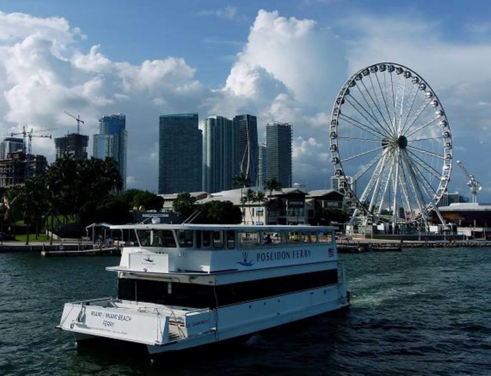 The Poseidon Ferry is expected to revive its water taxi service across Biscayne Bay later this year.
