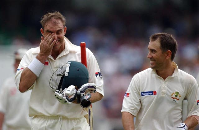 Justin Langer, right, and Matthew Hayden formed one of the most successful opening partnerships in Test cricket for Australia (Chris Young/PA)