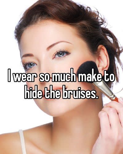 One of the sinister uses of makeup. Photo: Whisper.