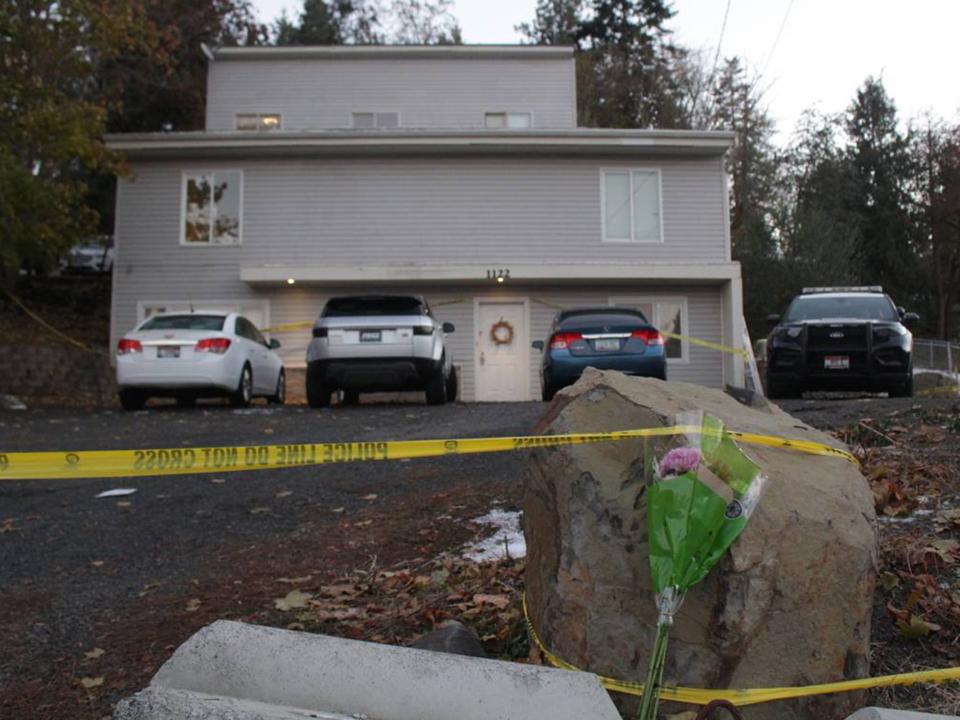 The off-campus home in Moscow, Idaho, where four university students were found stabbed to death.