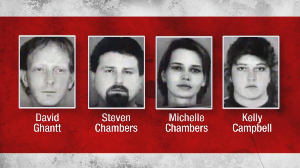 David Scott Ghantt, his former co-worker Kelly Campbell and her friends Steve and Michelle Chambers carried out the Loomis Fargo heist on Oct. 4, 1997.