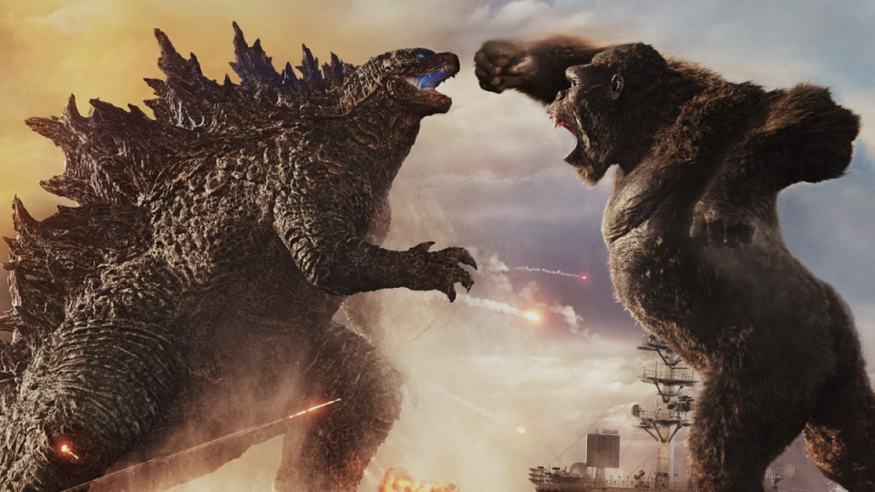 <p>Warner Bros.</p><p>Where to watch: Netflix</p><p>Bold, brash, and bonkers. <em>Godzilla vs. Kong</em> is the first time in modern history the lizard and ape meet on American screens, and predictably, the CGI action is ridiculous. The final battle literally has Godzilla charging Kong's axe with atomic breath to take on Mechagodzilla.</p>