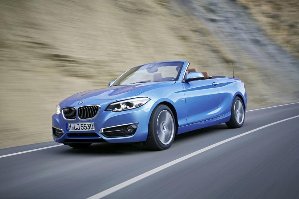 <p>Do you love the idea of driving <a rel="nofollow noopener" href="http://www.roadandtrack.com/car-culture/a29245/bmw-2-series-comparison-test/" target="_blank" data-ylk="slk:the best 2 Series on the market;elm:context_link;itc:0;sec:content-canvas" class="link ">the best 2 Series on the market</a> but wish it came with a soft top? Well, you're in luck, because the 230i offers a convertible version. And at a base price of $40,750, you can add the Track Handling Package without breaking the bank.</p>