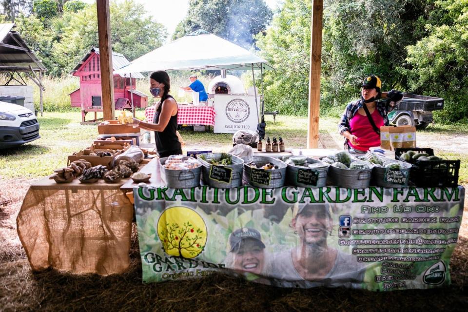 Loxahatchee's Gratitude Garden Farm sells an array of veggies at the Swank Farmers' Market.