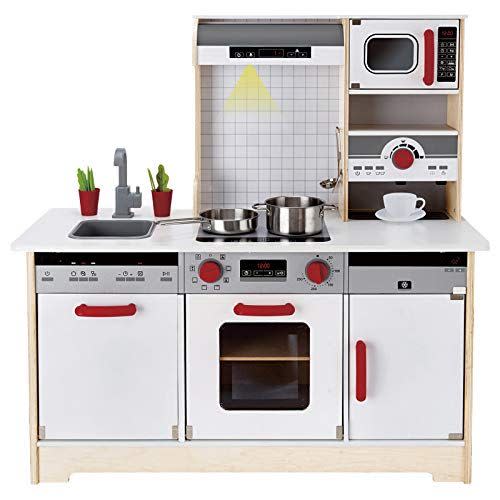 2) All-in-1 Wooden Play Kitchen with Accessories