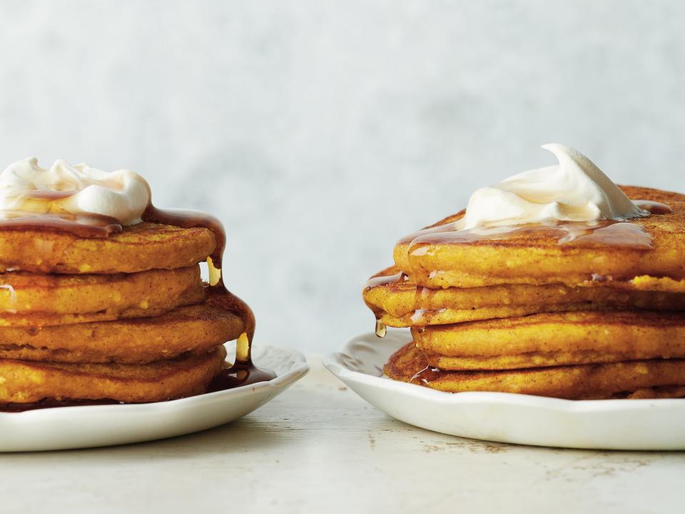 Pumpkin-Almond Pancakes