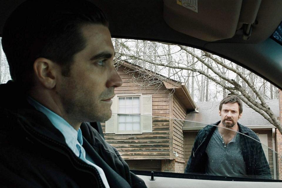 Jake Gyllenhaal and Hugh Jackman in 'Prisoners'