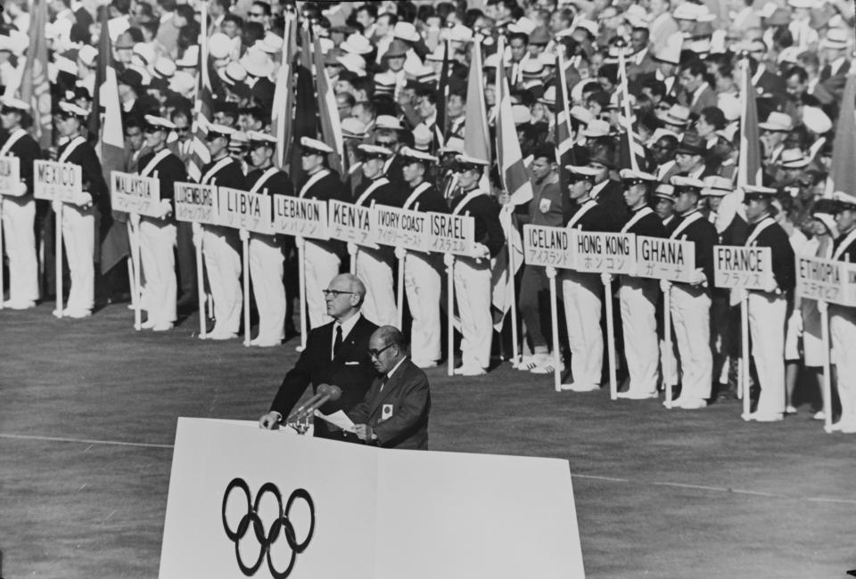 Opening ceremony at 1964 Tokyo Olympics (Getty)