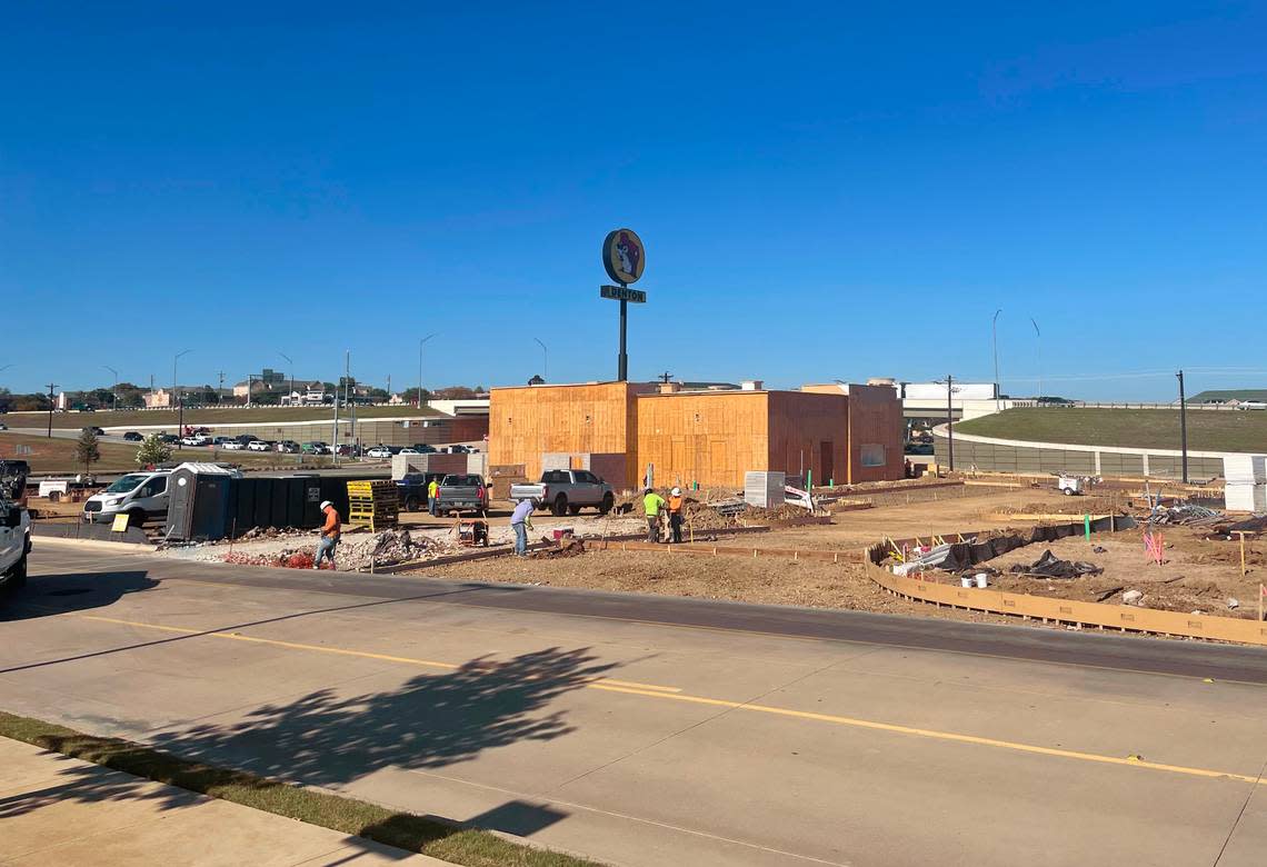 The site of the future Longhorn Steakhouse in Denton.