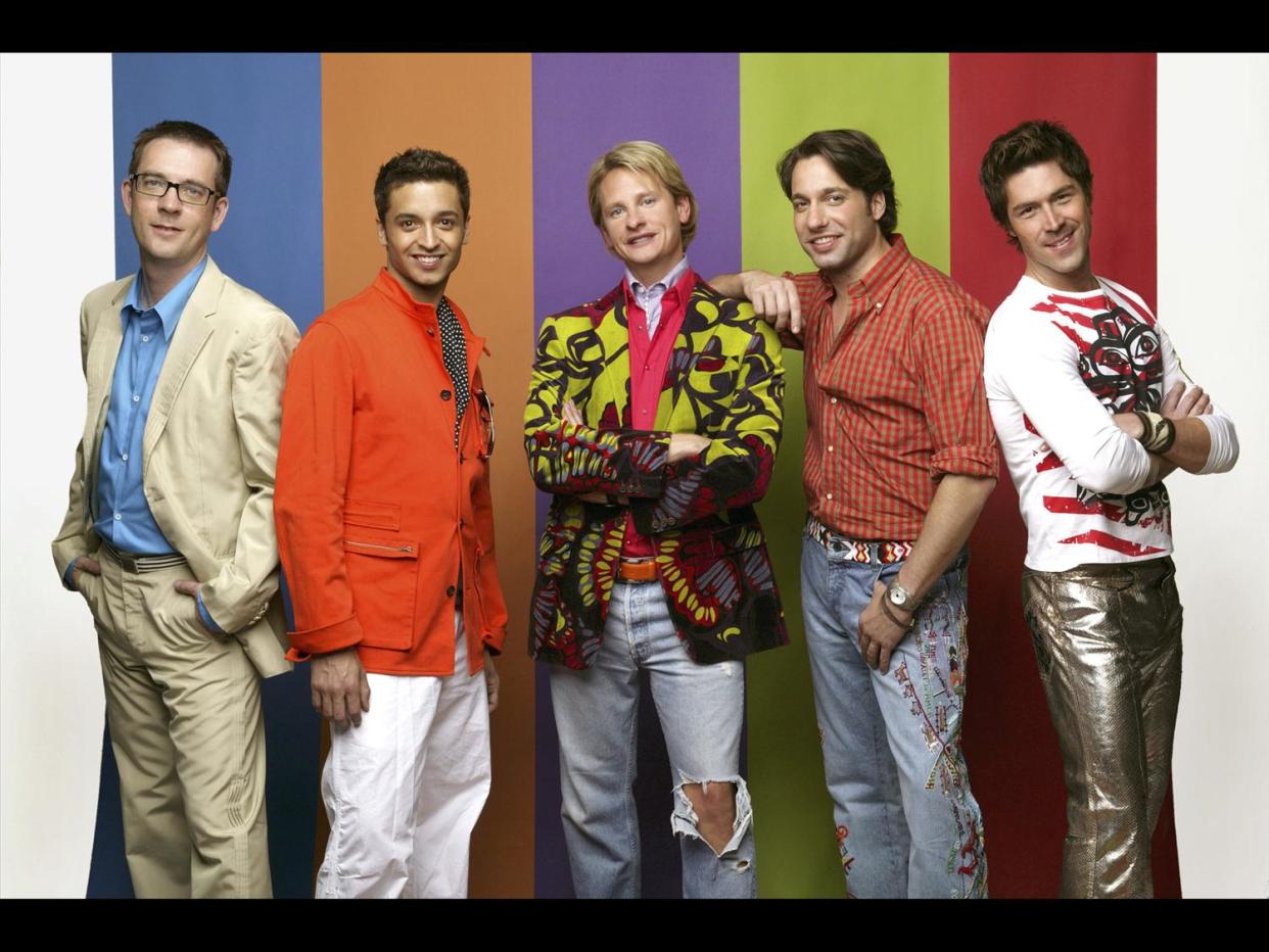 Ted Allen, Jai Rodriguez, Carson Kressley, Thom Filicia and Kyan Douglas. (Photo: Bravo)