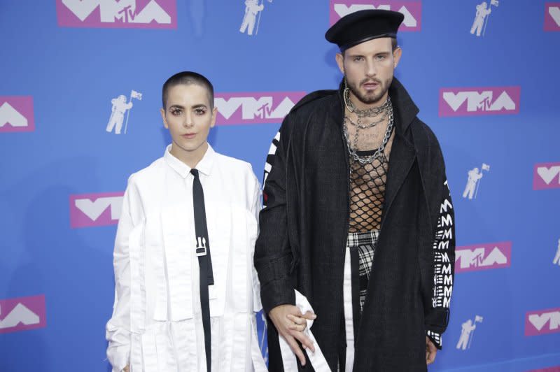 Nico Tortorella (R) is expecting another child with his wife, Bethany C. Meyers. File Photo by Serena Xu-Ning/UPI